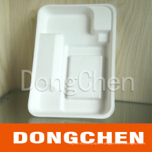 Customized Eco Green Compartment Pulp Paper Tray for Food and Fruit